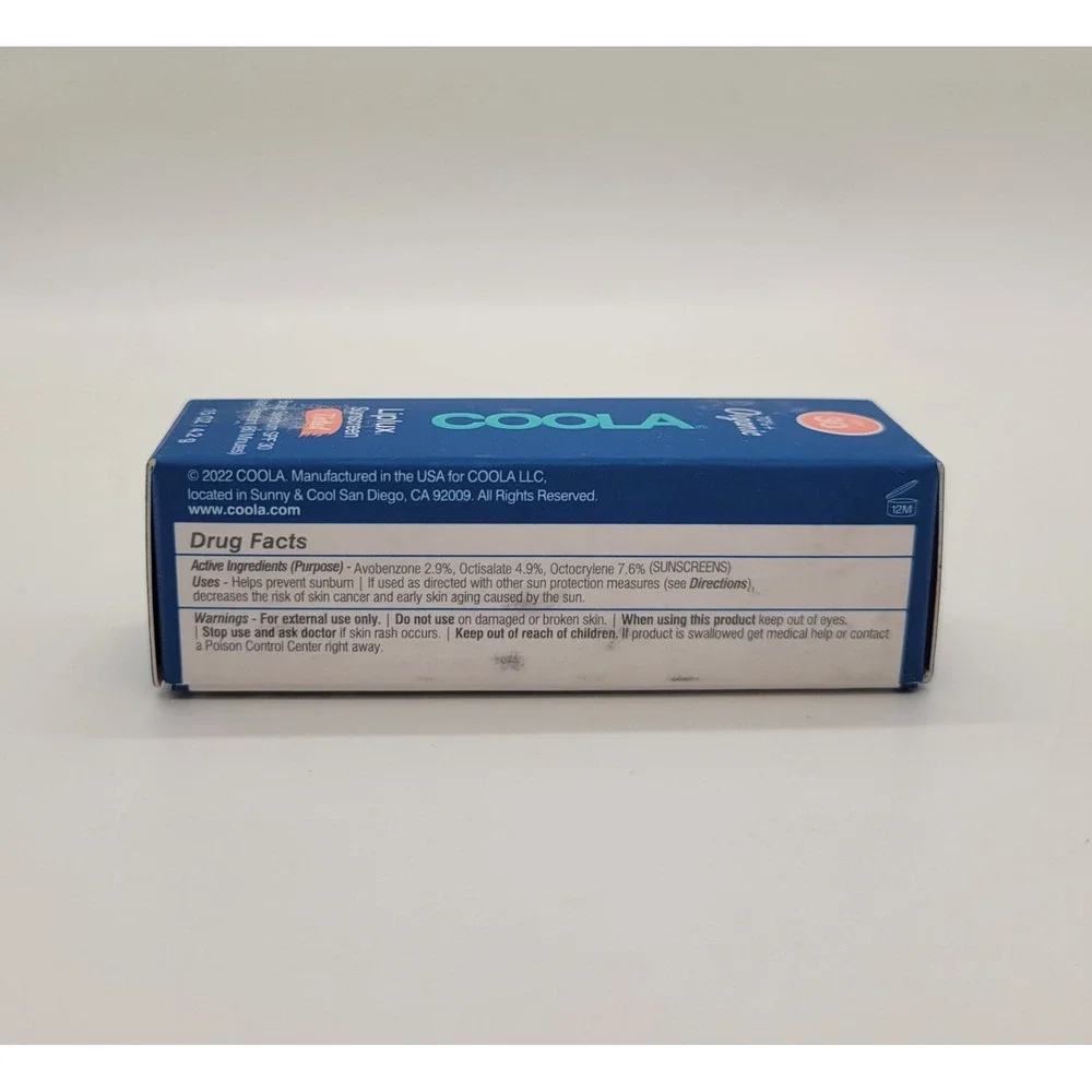 COOLA Classic Tinted Liplux Lip Balm SPF 30 0.15 oz New in Box Exp 10/25 Vegan